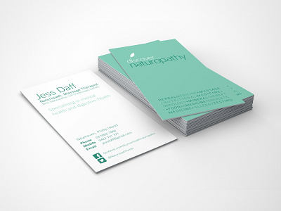 Discovery Naturopathy Business Card Mockup branding business card
