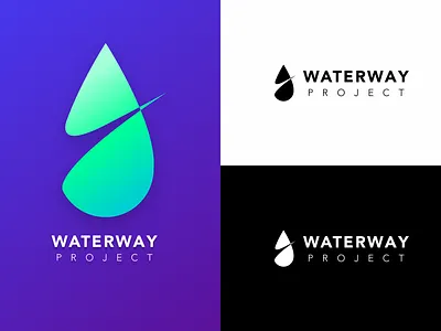 Daily UI - 052 Logo Design 52 black branding color dailyui dailyui 052 design graphic icon illustration leaf logo logo design simple ui vector water white
