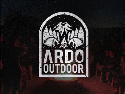 Ardo Outdor adventure camp camping forest logo moutain outdoor outdoor badge outdoor logo pine tree vector vintage vintage badge vintage badges vintage logo wild