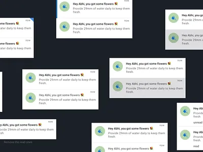Notifications abhishek akss 29 akss29 cards design design a day lucky notification notification center notification state notifications read read unread state ui ui design uidesign unread ux uxdesign