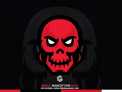 SKULL Mascot for SALE branding design drawing esports illustration logo logodesign logoesport logosports logotype mark mascot logo mascot logo design sketch skull skull art skull logo sports illustrated type vector
