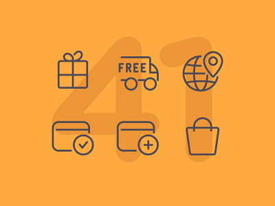 Day 41 business icon icon set icons illustration interface line shopping ui vector