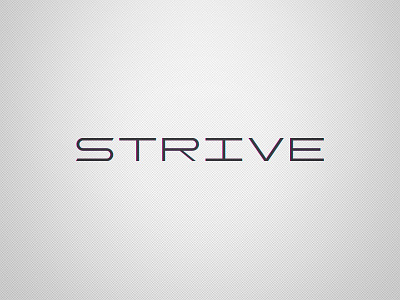 Strive Logo. Weekly Logo Project 11/52 bold clean clean design flat design logo logos modern strive typography vector word mark