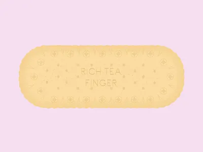 Daily Biscuit Challenge 23 biscuit design digital finger illustration richtea rough sweet texture