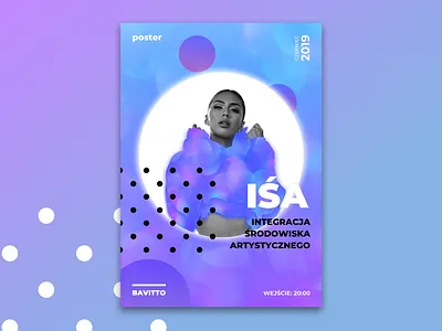 Poster design event event branding events gradient gradient color gradient design models poster poster design typography