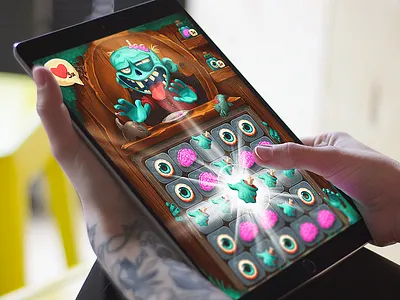 Zombar Game Design Process character characterdesign cute character design design studio digital art game game art game design game interface graphic design illustration interaction interface mobile ui user experience user interface ux zombie