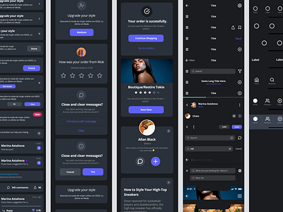 Dark Mode is on! My next coming UI KIT app dark darkmode darkui interface ui uikit uiux ux