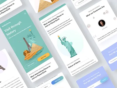 Responsive mobile web android app design illustration ios landing design landing page landing page design mobile redesign typography ui ux web website website design