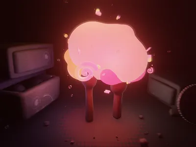 Match - short film (still #03) 3d animation ar c4d character design fire illustration isometric light particles videogame