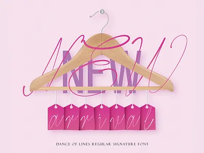 Dance Of Lines Regular Font bold bold font branding design font font design illustration illustrator lettering logo minimal typography vector