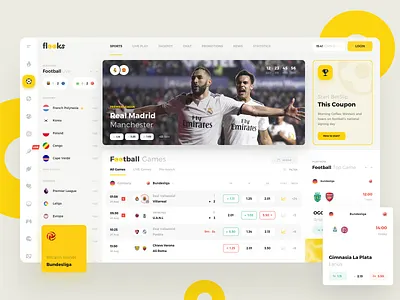 Flooks admin bet bets betting bookmakers dashboard football prifile sport statistics ticket