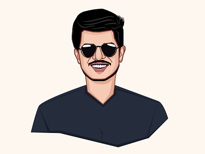 Digital Portrait - Anurag birthday caricature design digital digital art digital portrait digitalart friendgift friends gift illustration portrait vector