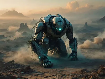 Robot Awakening - AI Image to video Concept ai animation freepik kling motion graphics