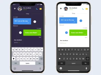 messaging app app chatbots design graphic iphonex messaging app mobile ui uidesign userexperiencedesign userinterface ux