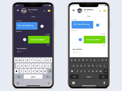 messaging app app chatbots design graphic iphonex messaging app mobile ui uidesign userexperiencedesign userinterface ux