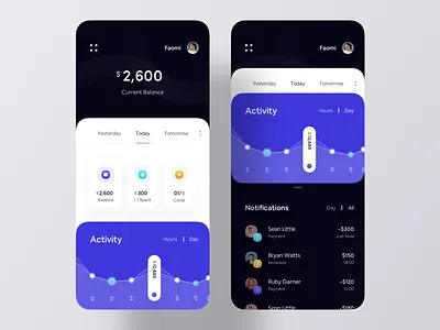 Wallet App Concept v2 app design app ui application design chart finance app graph ios app ios app design mobile app mobile app design payment waller app wallet