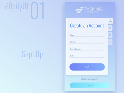DailyUI Challenge No.1 app design ui