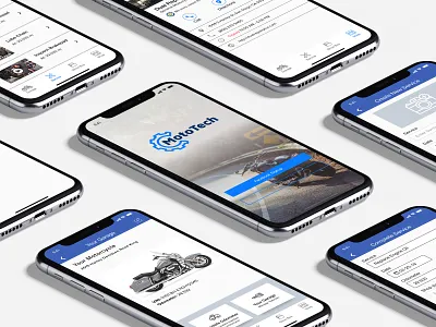 MotoTech (Motorcycle Maintenance App) app branding design ios prototype sketchapp ui ux ux design
