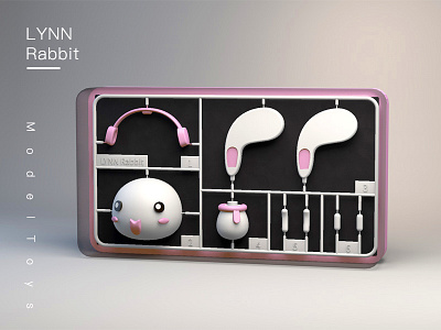 LYNN Rabbit for Model c4d lynn model pink rabbit