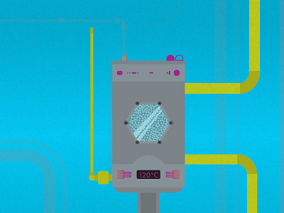 Industry Machine design illustration illustrator rafaelopotenza vector