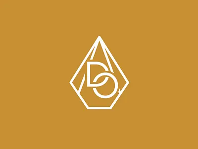 Dream Oilers beauty design diamond drop gold identity logo monogram oils vector