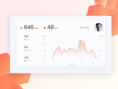 Fitness big screen interface03 design ui ux web