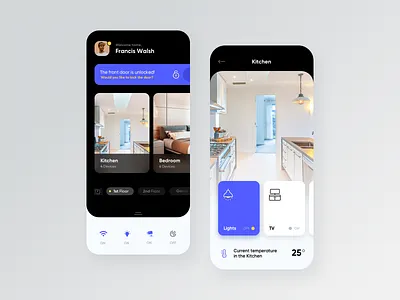 Smart Home App android app app concept appdesign brand design clean concept design interaction interface ios layout exploration minimal smarthome ui ui design uiux userexperience ux webdesign