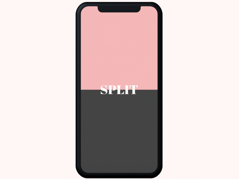 Split Login Page account app clean flat interface login minimal mobile motion register sign in splash ui ui designer ux ux designer web
