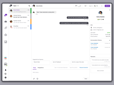 Chat Dashboard for Customer Executives chat app chatbot customer customer experience customer service customer support dailyui dashboad dashboard design design invision live chat sketch app ui ux web app web design