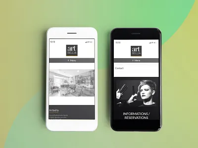 Art Bella design art graphic homepage mobile ux