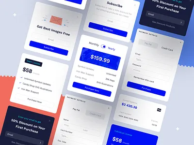 Symbol Design System 2 adaptive blocks components craftwork design design system interface payment pricing sketch subscribe symbol ui ui design ux web
