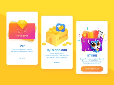 Rupiah Cepat Boot page design gui ui ux
