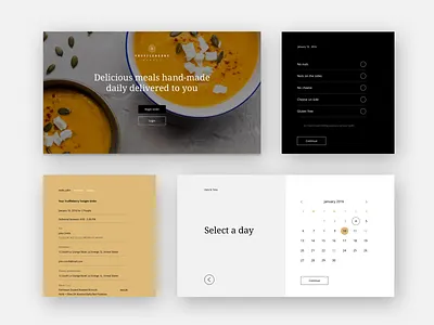Truffleberry Tonight UI Elements app clean simple
