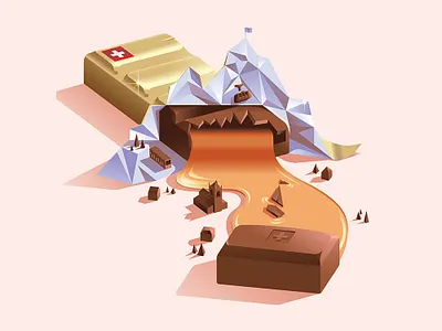 Caramel chocolate in Vevey, Switzerland 🇨🇭 caramel chocolate chocolate bar city food swiss switzerland town treat vevey