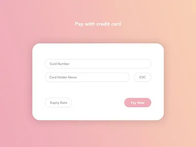 #DailyUI #002 - Credit Card Checkout card checkout credit card dailyui ui ux