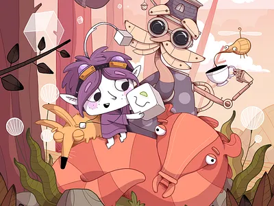 TOHU Game Promo illustration art fireart games fireartstudio game art game design illustration poster promo