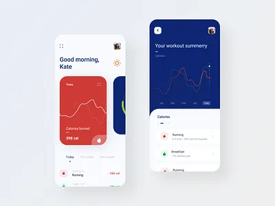 Fit App app chart dashboard finance fitness fitness app interface mobile app mobile app design mobile ui statistics ui ux wallet