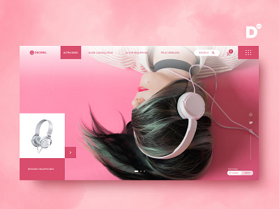Website Design Concept- DECIBEL adobe adobeillustator adobeillustration adobexd app appdevelopment brand branding design designer graphicdesign graphicdesigner graphics identity interaction design ui uidesign uiux ux web