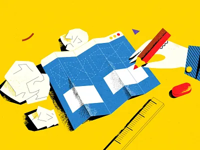 How to build effective web pages 2d art article design book art branding design drawing flat gift card illustration ui vector