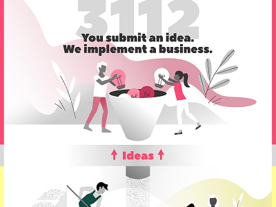 Illustration and Website for 3112.work illustration
