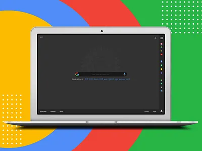 Google Search chrome chrome dark dark theme dark ui google google dark google design google search google theme graphic design theme uidesign uiux web dark theme