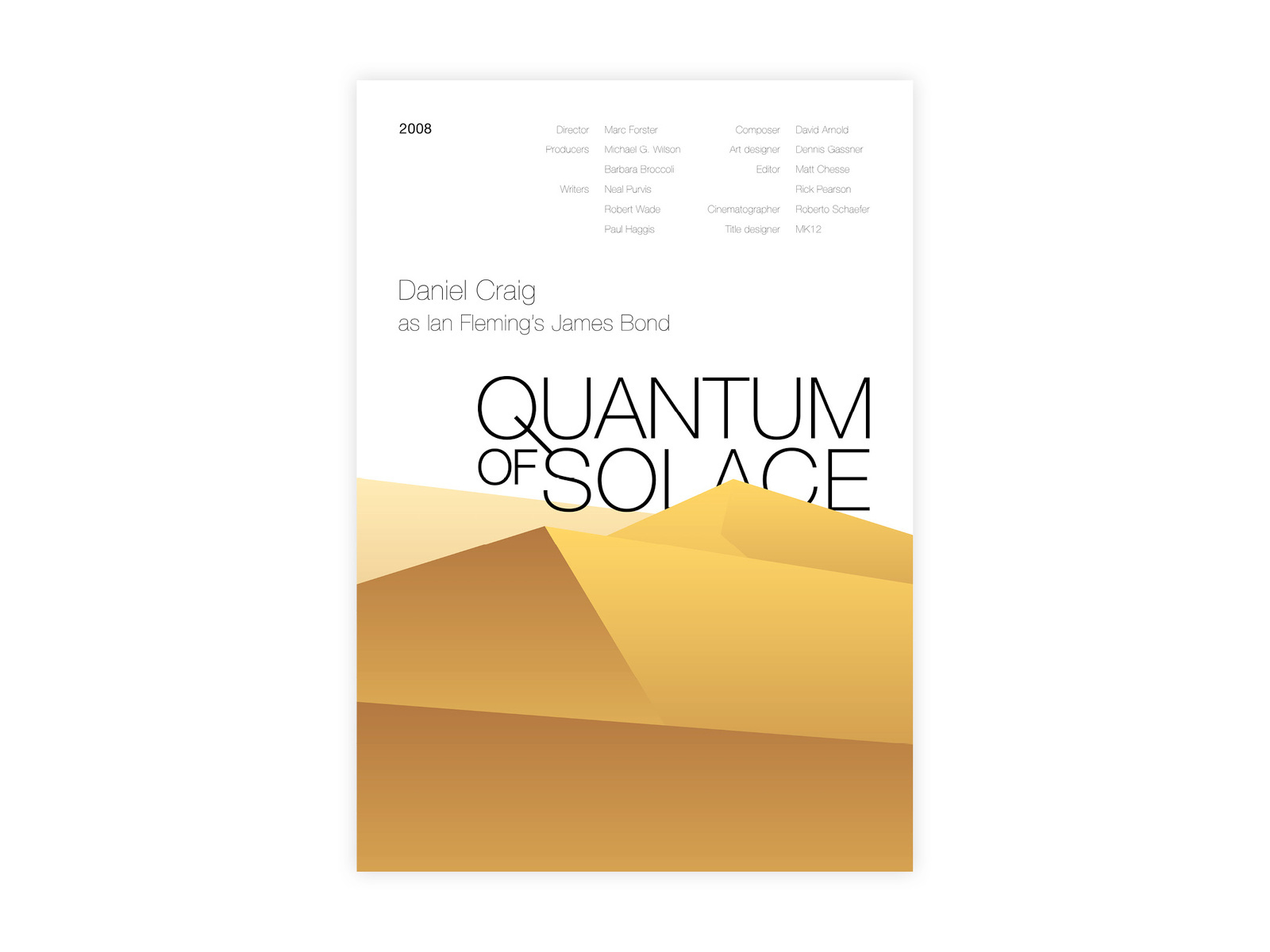 Example of Quantum Of Solace - Movie poster