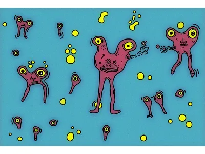 Weird Beings affinity art beings bubbles creation creative creatures cycle design digital illustration kunst life new weird