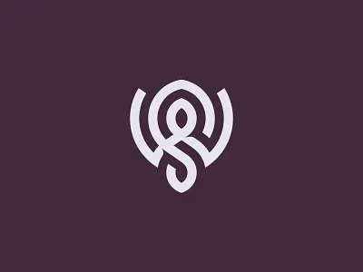 Sw Monogram beauty clothing cosmetics elegant fashion feminine intertwined jewelry knot logo luxury mark monogram monoline s sophisticated sw tulip w ws