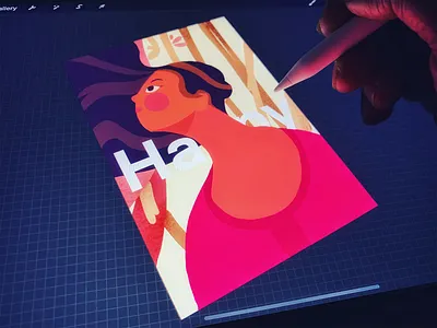Illustration: The girl art character design concept art design digital art digital painting illustration ipad ipadpro ipadproart procreate procreate art procreateapp