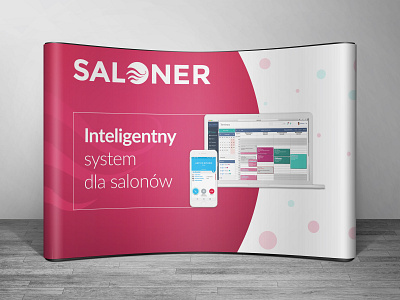 Saloner exhibition wall branding design dtp fashion large format