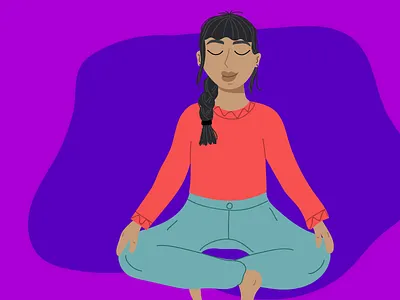 Zen Girl Illustration illustration illustrator wacom