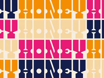 Little Wing apiary bee bees font hive honey typography