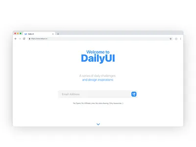 Daily UI 001 - Sign Up Page daily ui dailyui dailyui 001 design ui