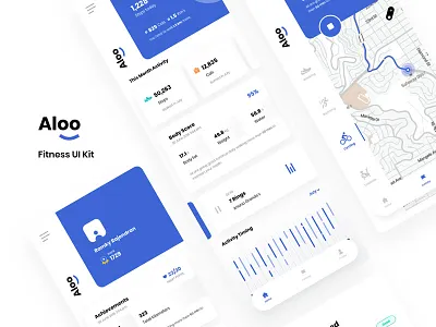 Free Fitness App UI Kit (Adobe XD) adobe xd design fitness app free mobile ui kit free ui free ui kit freebie freebies mobile ui ux uxdesign